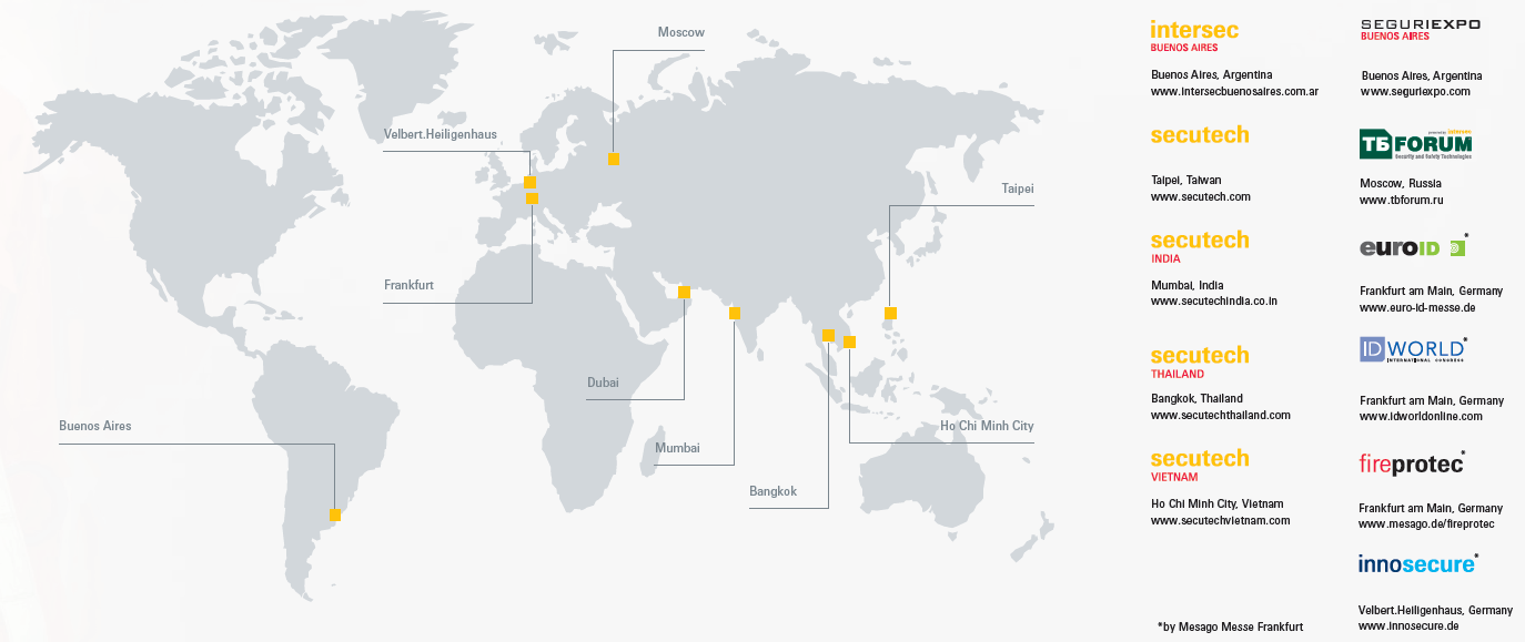 intersec secutech thailand secutech vietnam intersec buenos aires secutech india