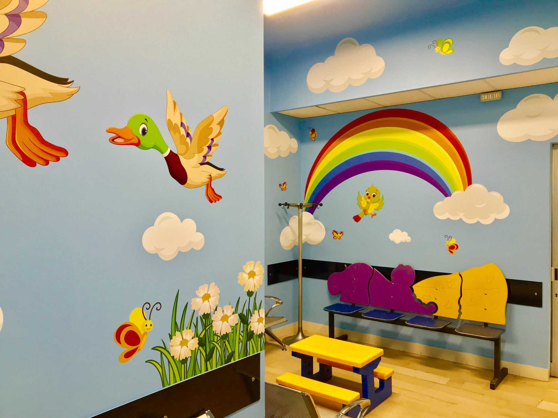 Nuvoletta – Sala attesa otorinolaringoiatria Ospedale Infantile Regina Margherita – Città della Salute -Torino